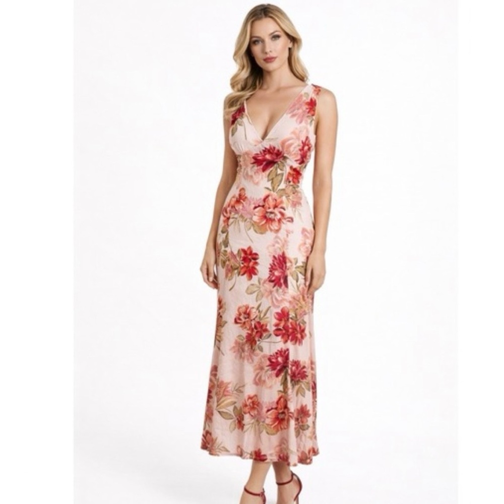 Paper Heart Light Pink Floral Dress